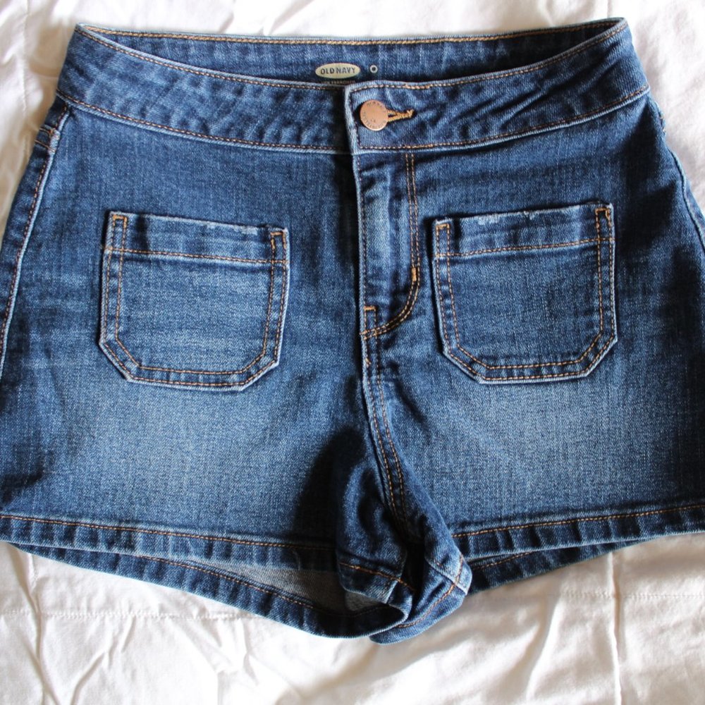 High Waist Corona Blue Denim Shorts ~0~